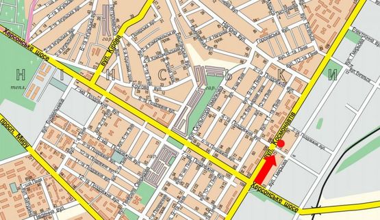 Схема рекламной плоскости по адресу Космонавтов ул. / 4-я Продольная ул., из центра