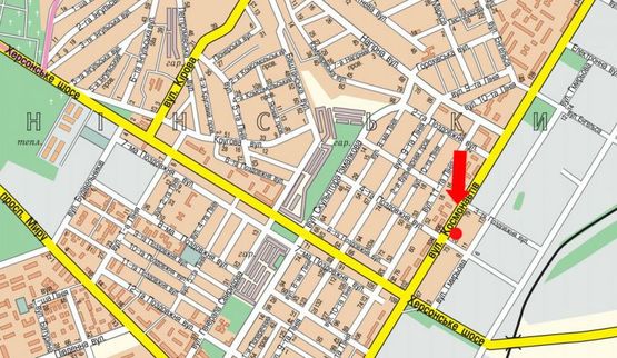 Схема рекламной плоскости по адресу Космонавтов ул. / 4-я Продольная ул., в центр