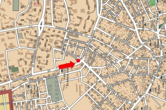 Схема рекламной плоскости по адресу Вильямса ул., 50А, в сторону Люстдорфской дороги