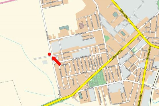 Схема рекламной плоскости по адресу Макарова ул. / Боярка ул., возле супермаркетов "Эпицентр", "METRO"