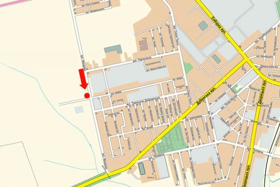 Схема рекламной плоскости по адресу Макарова ул. / Боярка ул., возле супермаркетов "Эпицентр", "METRO"