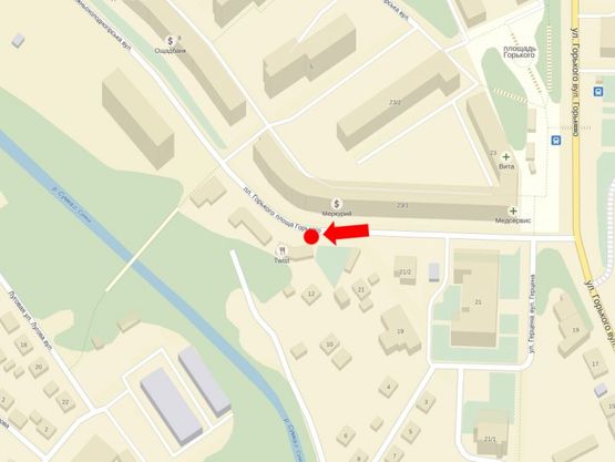 Схема рекламной плоскости по адресу Нижнехолодногорская ул., 23/1, напротив, из центра