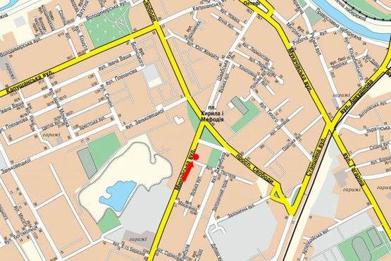 Схема рекламной плоскости по адресу Минайская ул. / ул. Пестеля, возле ювелирного магазина “Самоцветы”