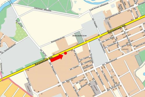 Схема рекламной плоскости по адресу Капушанская ул., 149 / ул. Достоевского