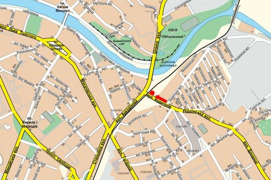 Схема рекламной плоскости по адресу Будителей ул. / ул. Анкудинова, в сторону вокзала