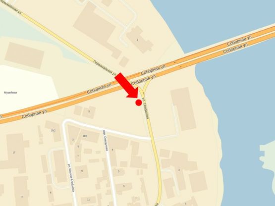 Схема рекламної площини за адресою Князей Кориатовичей ул. (бывш. Свердлова ул.) / Соборная ул., из центра