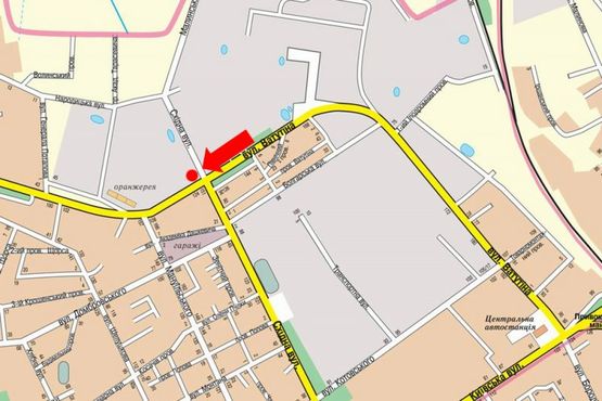 Схема рекламной плоскости по адресу Независимости пр. (бывш. ул. Ватутина) / ул. Восточная