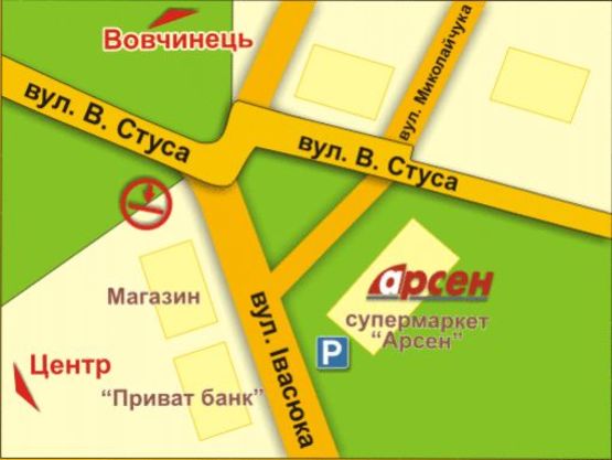 Схема рекламной плоскости по адресу вул. Івасюка, 24