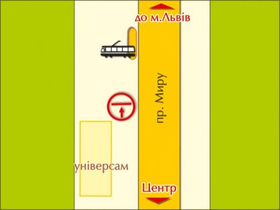 Схема рекламной плоскости по адресу пр. Миру, 37