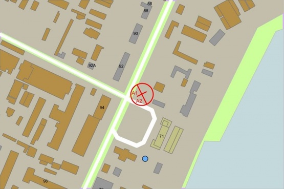 Схема рекламної площини за адресою Воздухофлотский проспект  (аэроп. Жуляны)