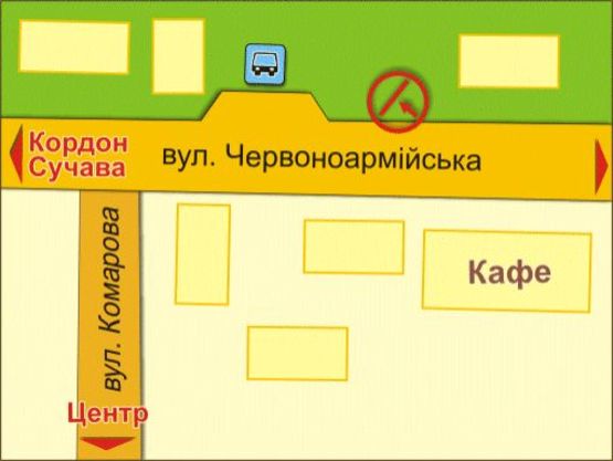 Схема рекламної площини за адресою вул. Героїв Майдану, 242