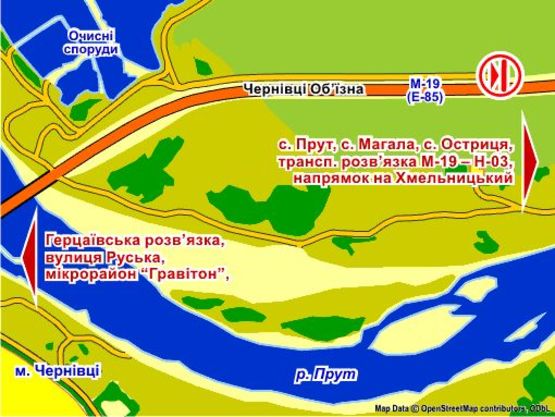 Схема рекламної площини за адресою с. Магала (напрямок на Хмельницький), 4x8 м