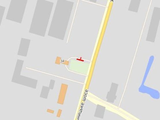 Схема рекламной плоскости по адресу Хмельницкое шосе / Северная ул. / Чехова ул. !!! Размер 3010х6020 мм !!!