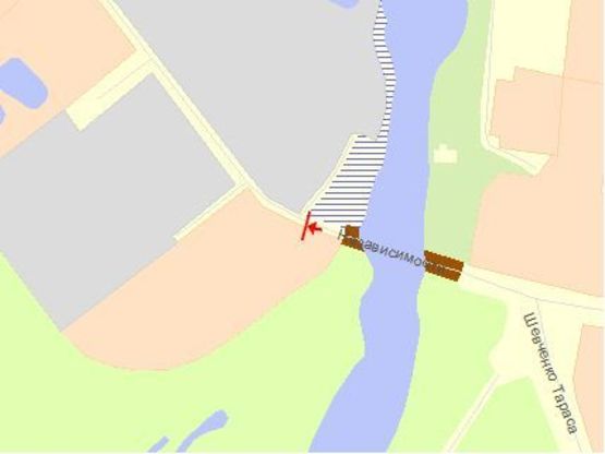 Схема рекламної площини за адресою Независимости ул, 150, из центра